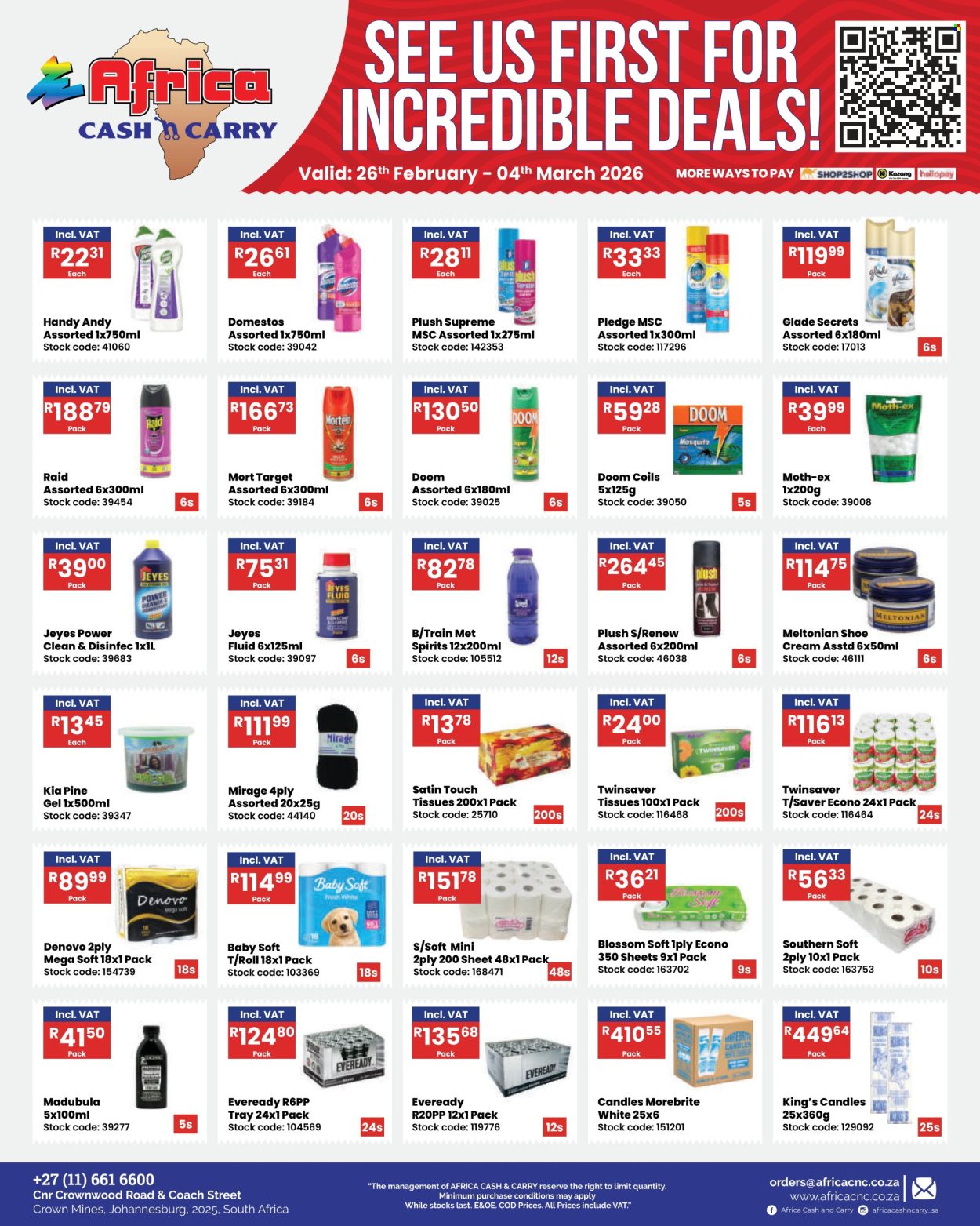 Africa Cash & Carry specials - 26/02/2026 - 04/03/2026. Page 12