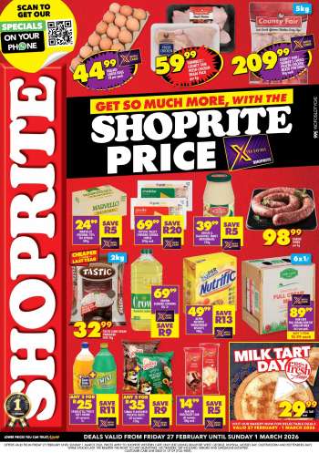 Shoprite catalogue  - 27/02/2026 - 01/03/2026.