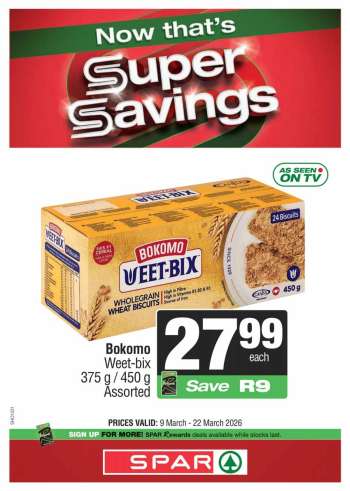 SPAR catalogue  - 09/03/2026 - 22/03/2026.
