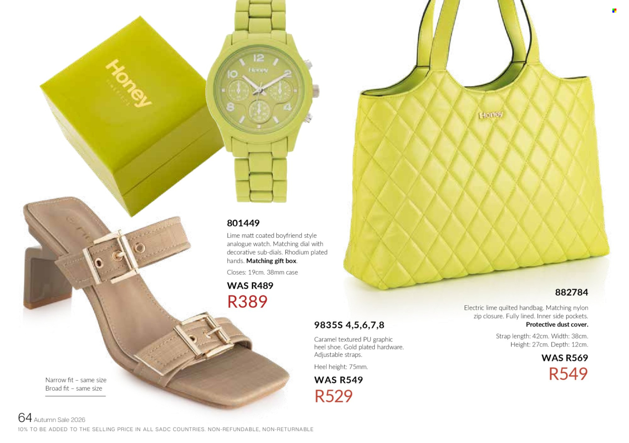 Honey specials. Page 66