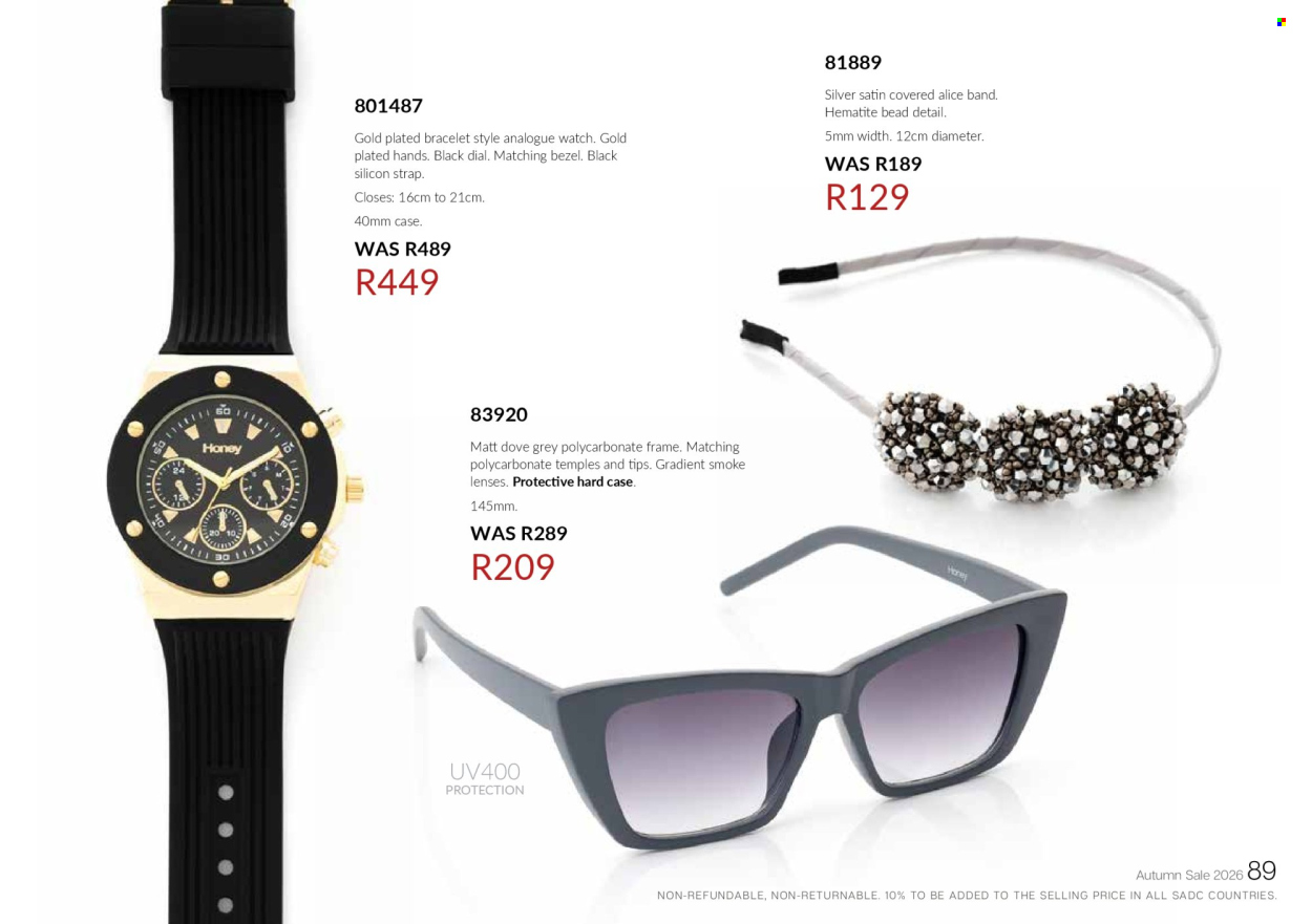 Honey specials. Page 91