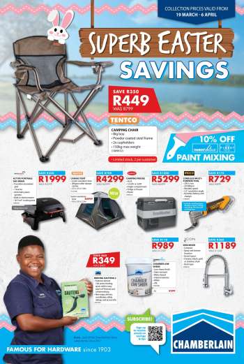 Chamberlain catalogue  - 19/03/2026 - 06/04/2026.