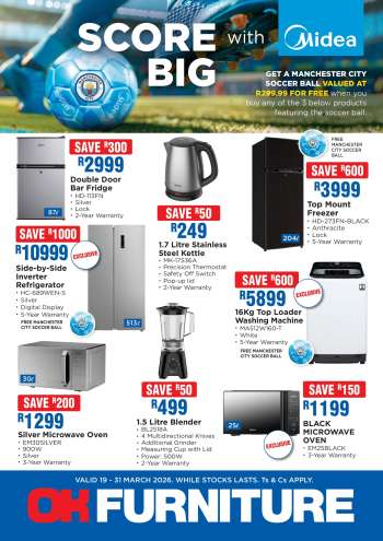 OK Furniture catalogue  - 19/03/2026 - 31/03/2026.