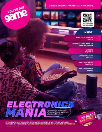 Game catalogue  - 17/03/2026 - 20/04/2026.