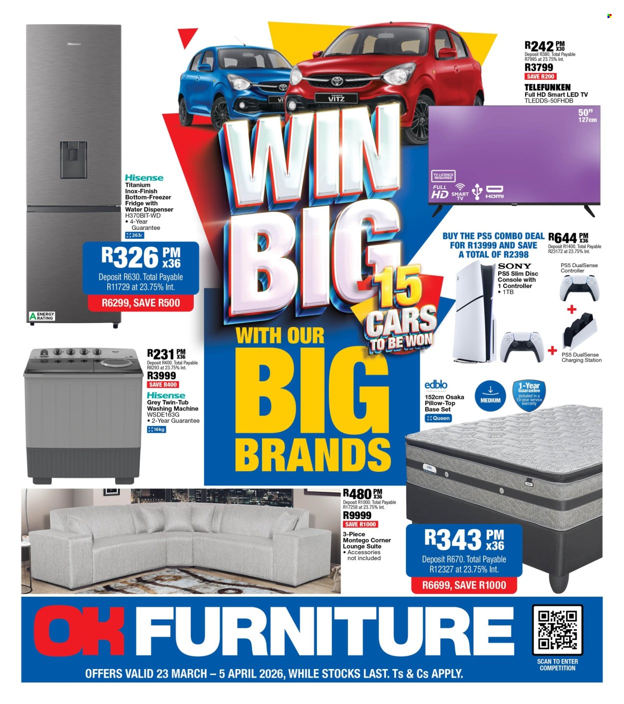 OK Furniture specials - 23/03/2026 - 05/04/2026. Page 1