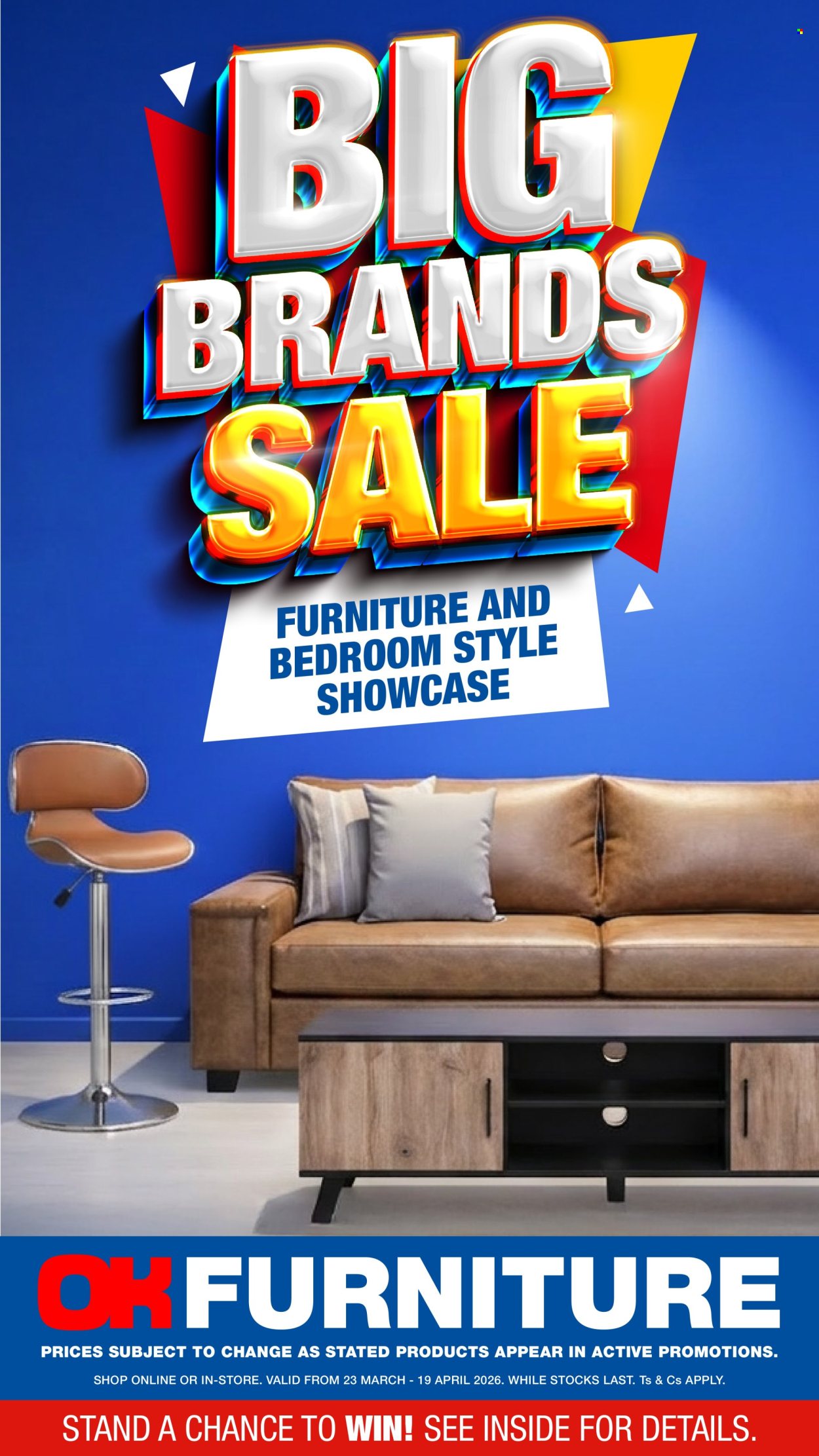 OK Furniture specials - 23/03/2026 - 19/04/2026. Page 1