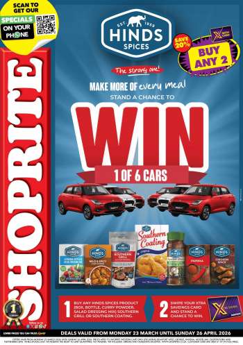 Shoprite catalogue  - 23/03/2026 - 26/04/2026.
