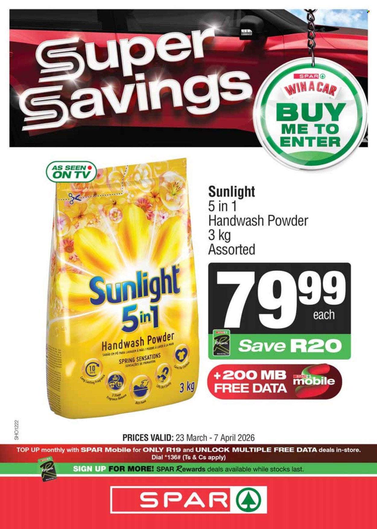 SPAR specials - 23/03/2026 - 07/04/2026. Page 1