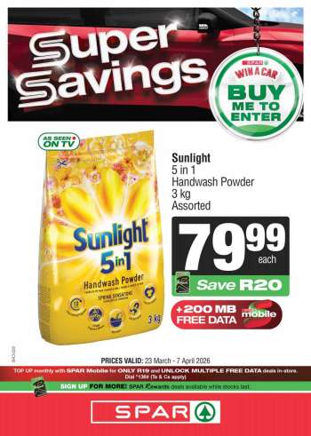 SPAR catalogue  - 23/03/2026 - 07/04/2026.