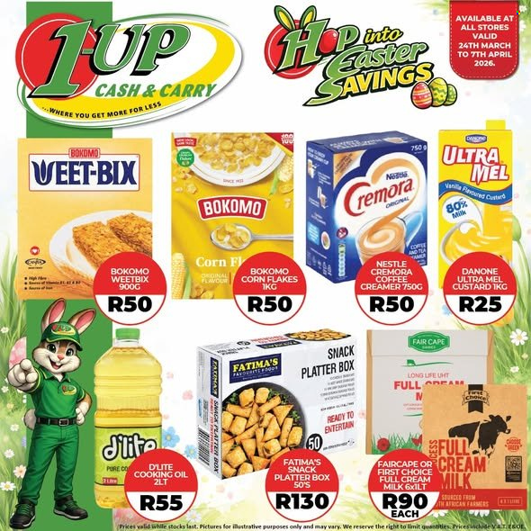 1UP Cash & Carry specials - 24/03/2026 - 07/04/2026. Page 1