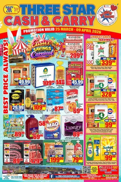 Three Star Cash and Carry specials - 25/03/2026 - 09/04/2026. Page 1