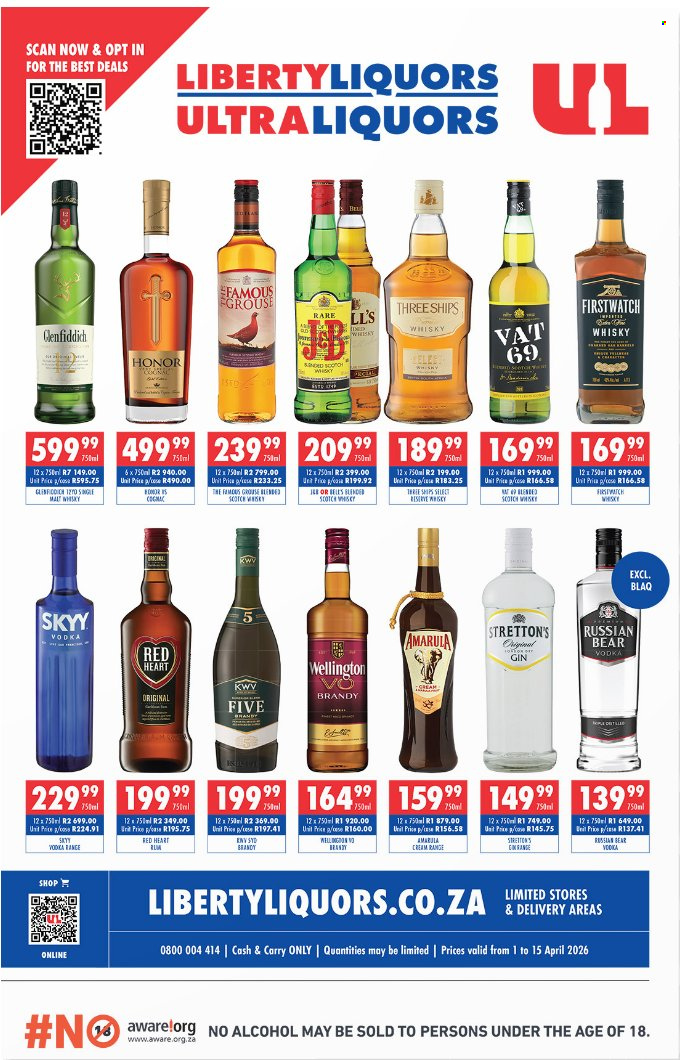 Liberty Liquors specials - 01/04/2026 - 15/04/2026. Page 1