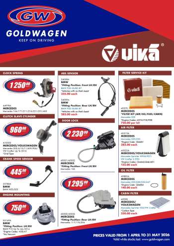 Goldwagen catalogue  - 01/04/2026 - 31/05/2026.