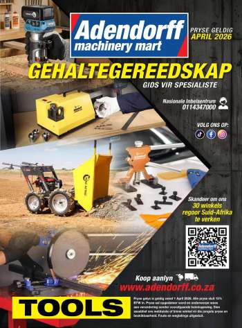 thumbnail - Adendorff Machinery Mart catalogue - Gehaltegereedskap