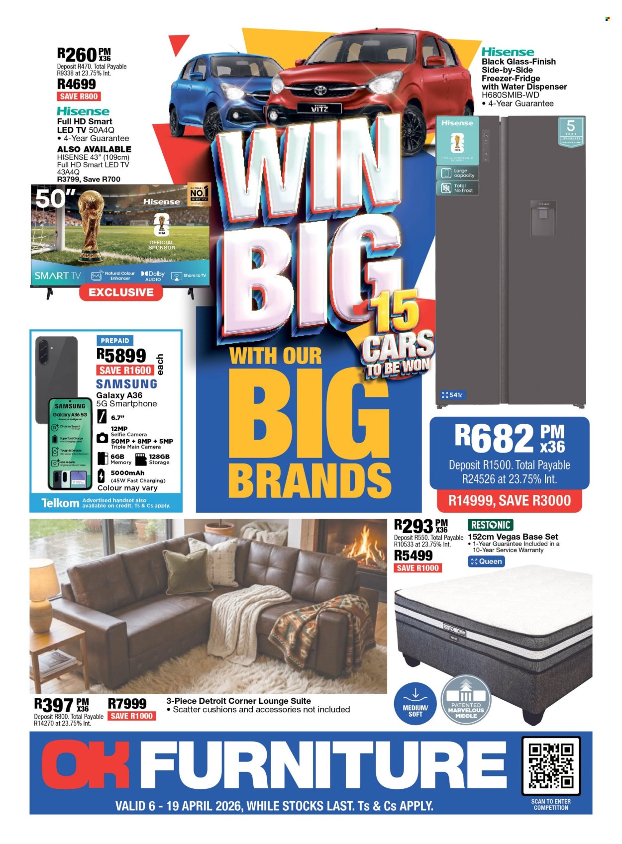 OK Furniture specials - 06/04/2026 - 19/04/2026. Page 1