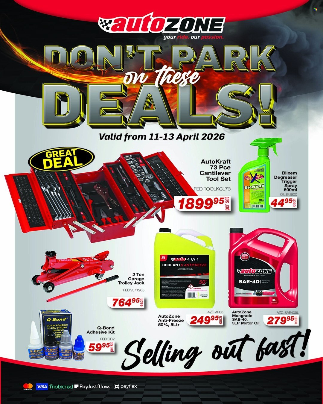 AutoZone specials - 11/04/2026 - 13/04/2026. Page 1