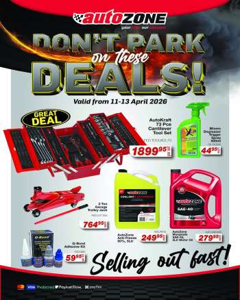 thumbnail - AutoZone catalogue - Don’t Park on These Deals!