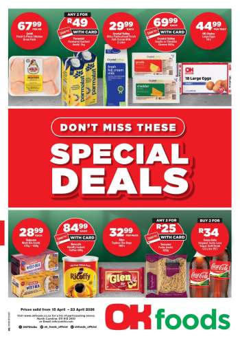 OK Foods catalogue  - 15/04/2026 - 23/04/2026.
