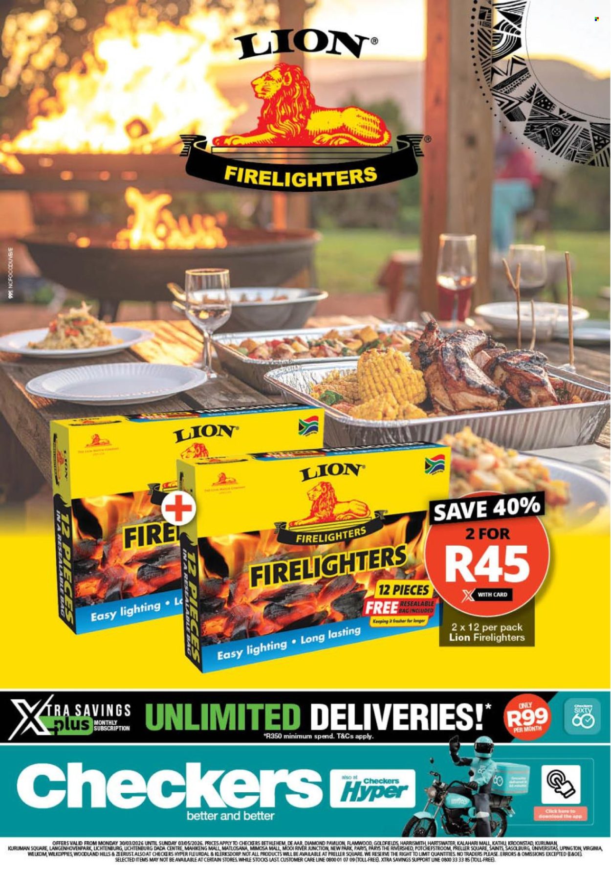 Checkers specials - 30/03/2026 - 03/05/2026. Page 1