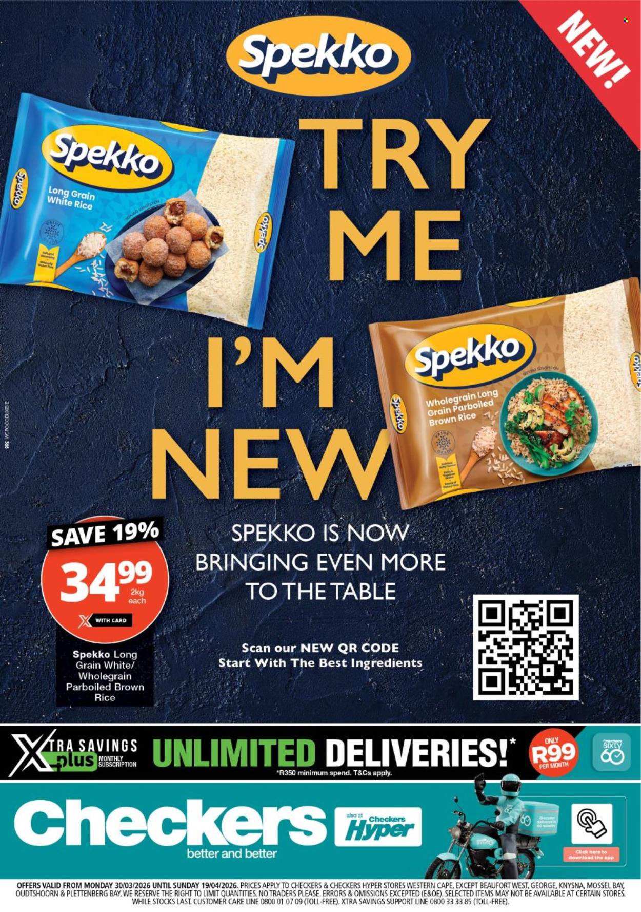 Checkers specials - 29/03/2026 - 19/04/2026. Page 1
