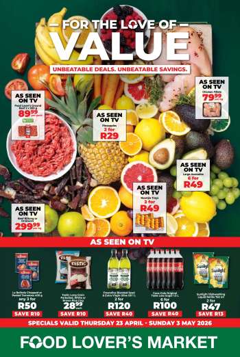 Food Lover's Market catalogue  - 23/03/2026 - 03/05/2026.