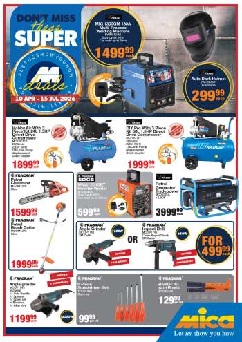 Mica catalogue  - 10/04/2026 - 15/07/2026.