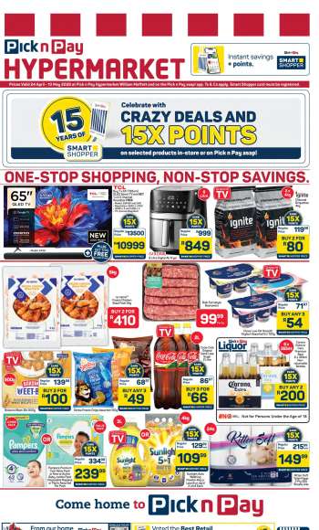 Pick n Pay Hypermarket catalogue  - 24/04/2026 - 10/05/2026.