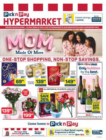 Pick n Pay Hypermarket catalogue  - 24/04/2026 - 10/05/2026.