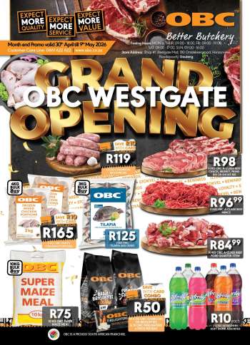 OBC catalogue  - 30/04/2026 - 09/05/2026.