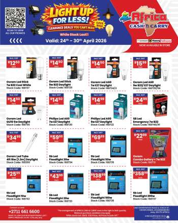 Africa Cash & Carry catalogue  - 24/04/2026 - 30/04/2026.