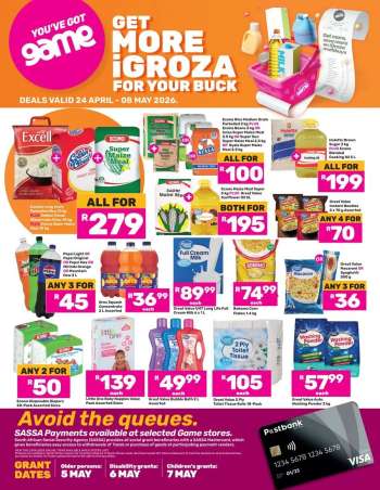 Game catalogue  - 24/04/2026 - 08/05/2026.