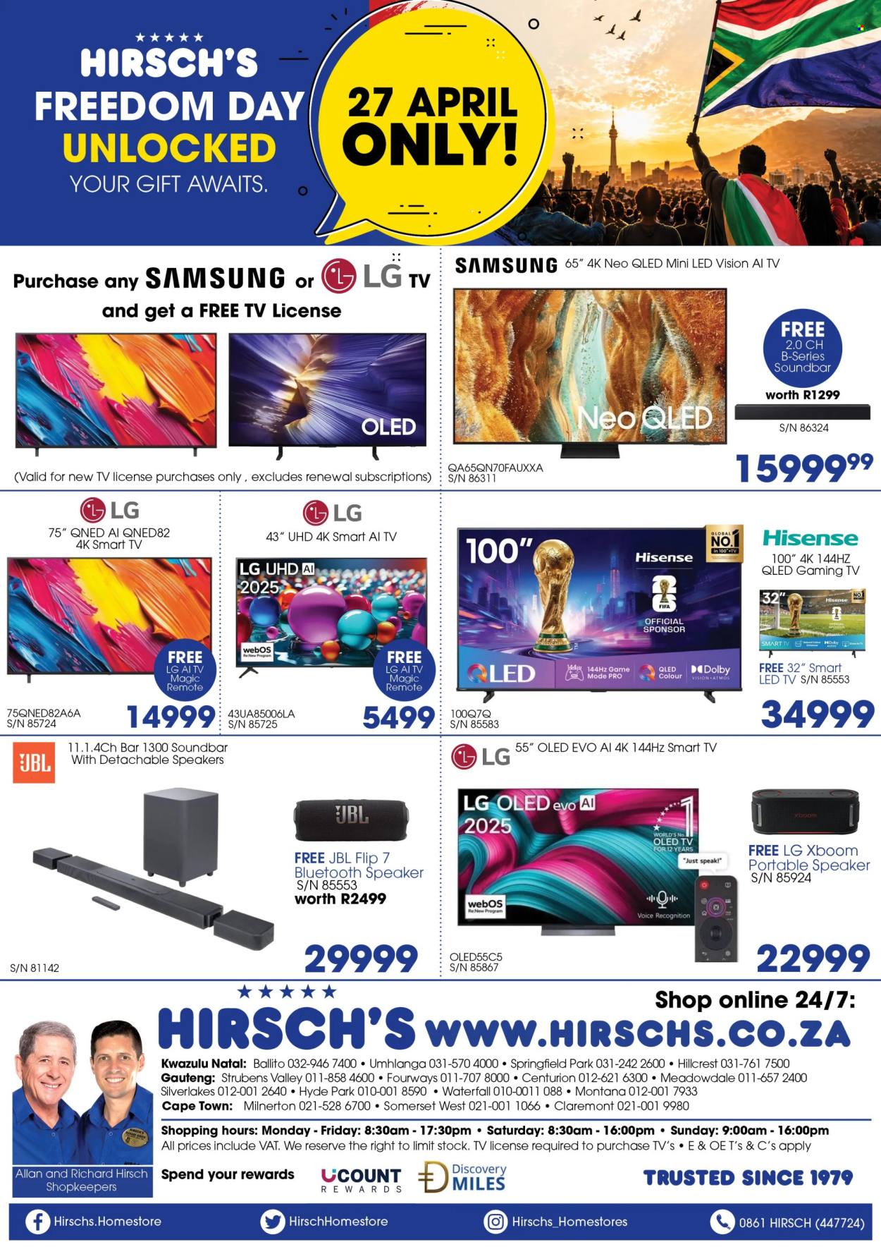 Hirsch's specials - 27/04/2026 - 27/04/2026. Page 1