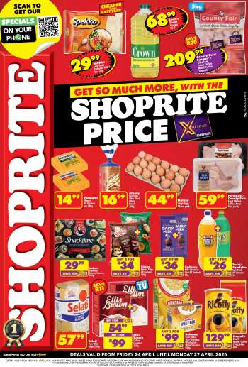 Shoprite catalogue  - 24/04/2026 - 27/04/2026.