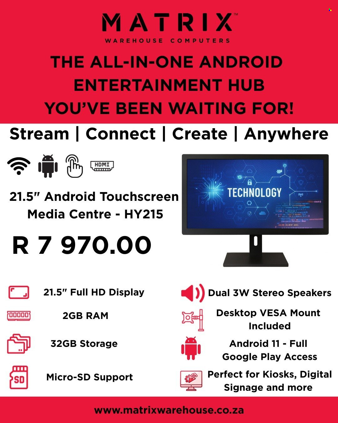 Matrix Warehouse specials. Page 1