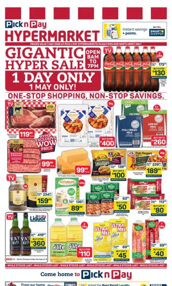 Pick n Pay Hypermarket catalogue  - 01/05/2026 - 20/05/2026.