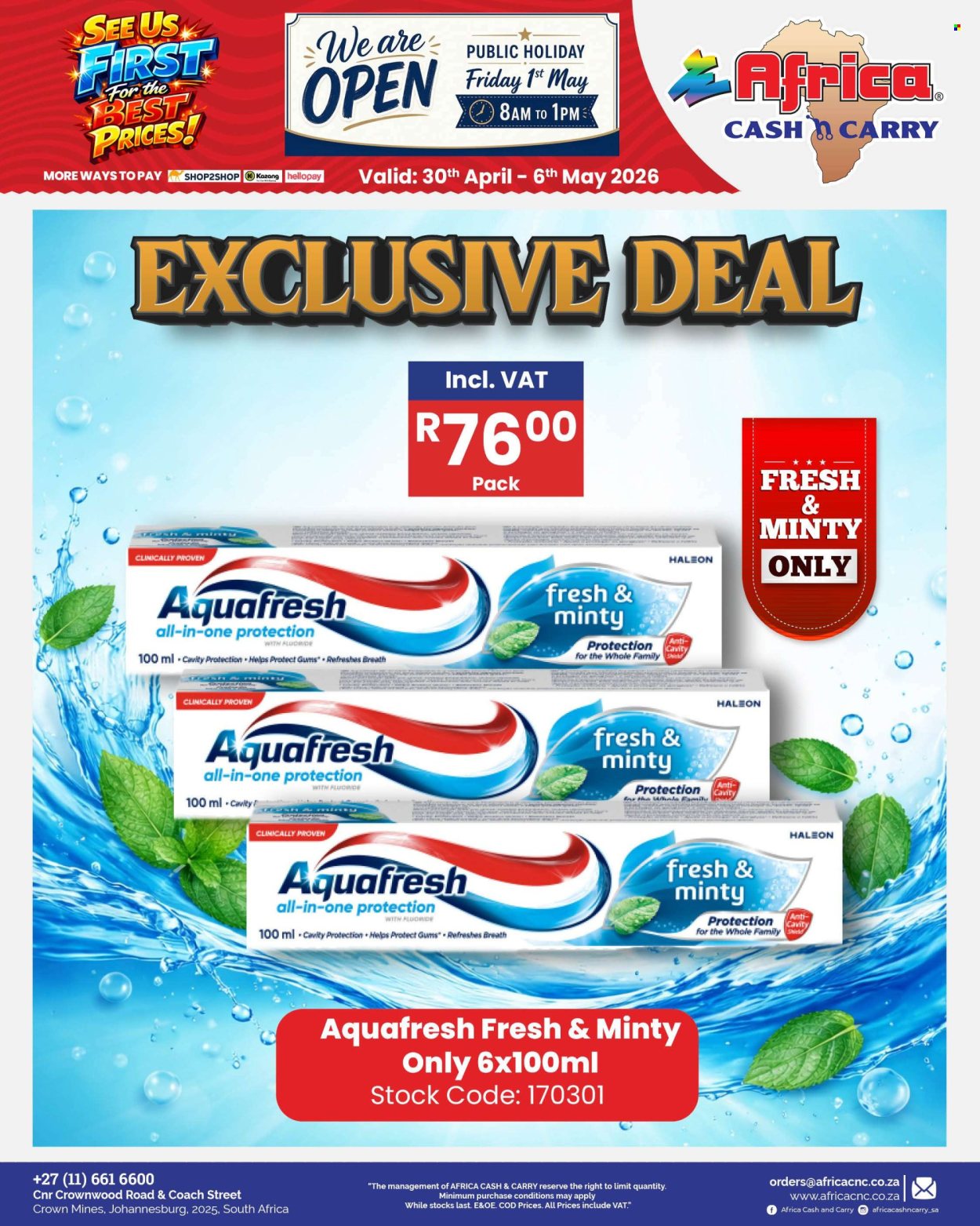 Africa Cash & Carry specials - 30/04/2026 - 06/05/2026. Page 50