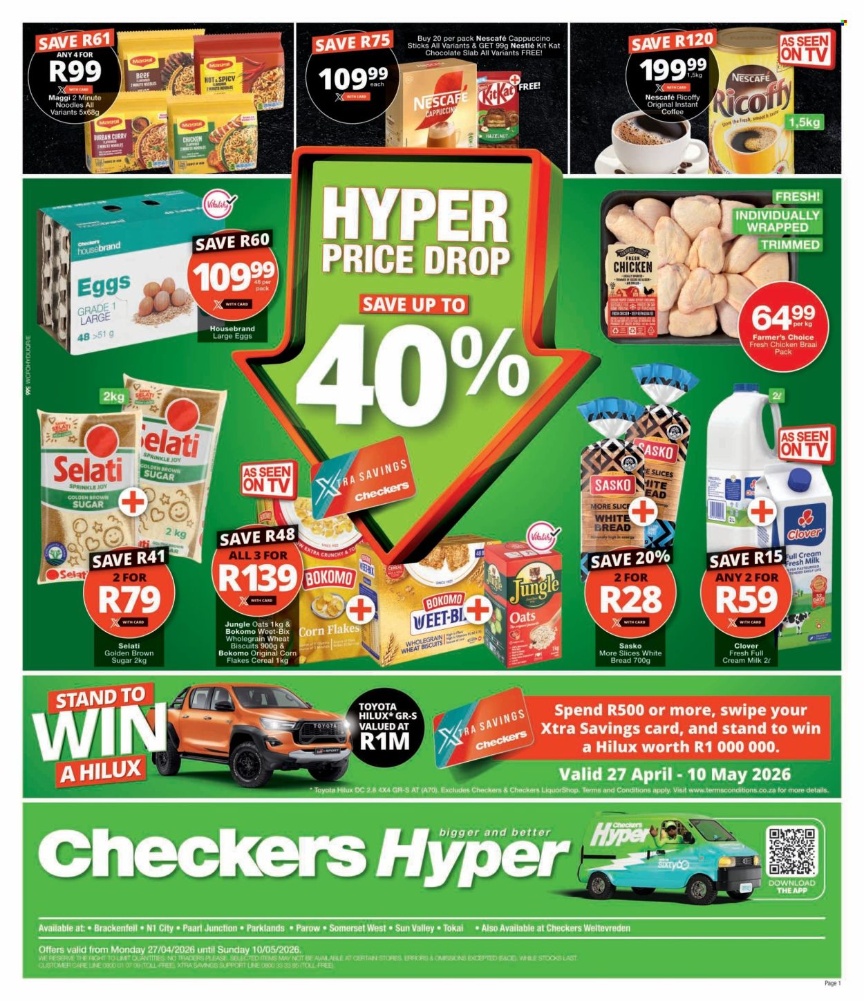 Checkers specials - 27/04/2026 - 10/05/2026. Page 1