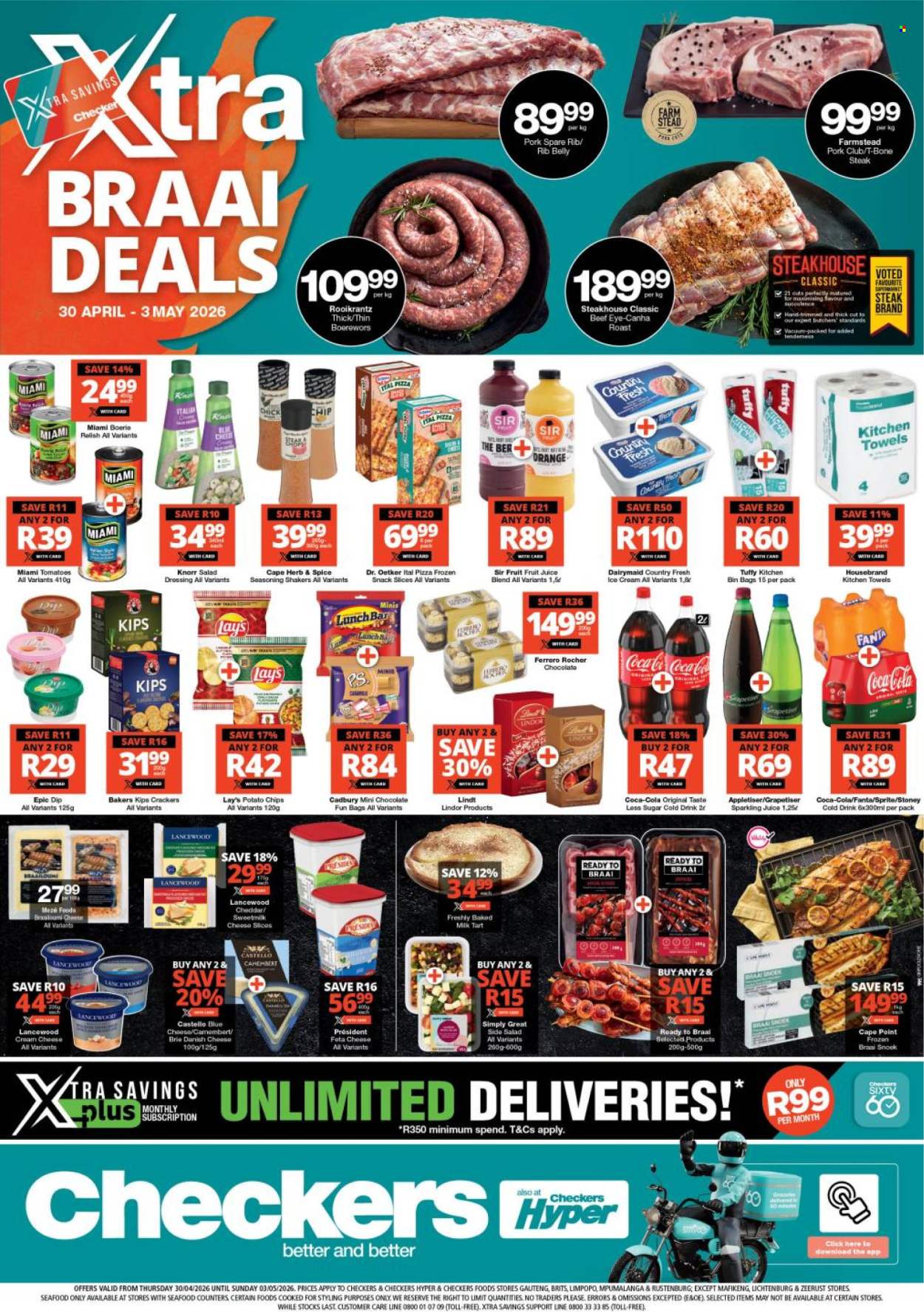Checkers specials - 30/04/2026 - 03/05/2026. Page 1