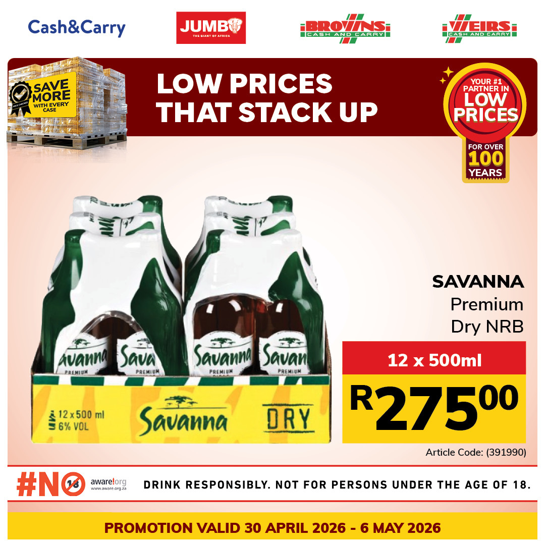 Jumbo Cash & Carry specials - 30/04/2026 - 06/05/2026. Page 1