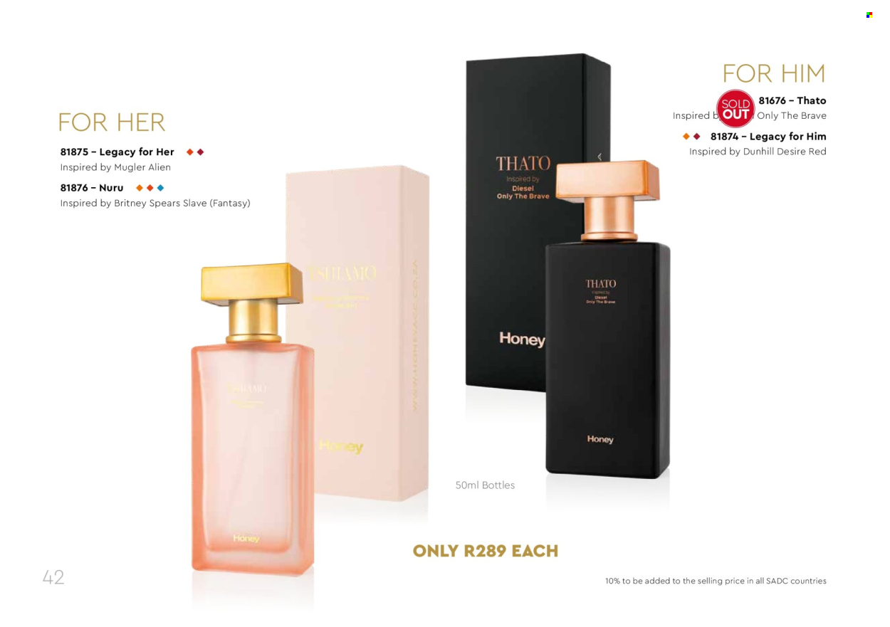 Honey specials. Page 42