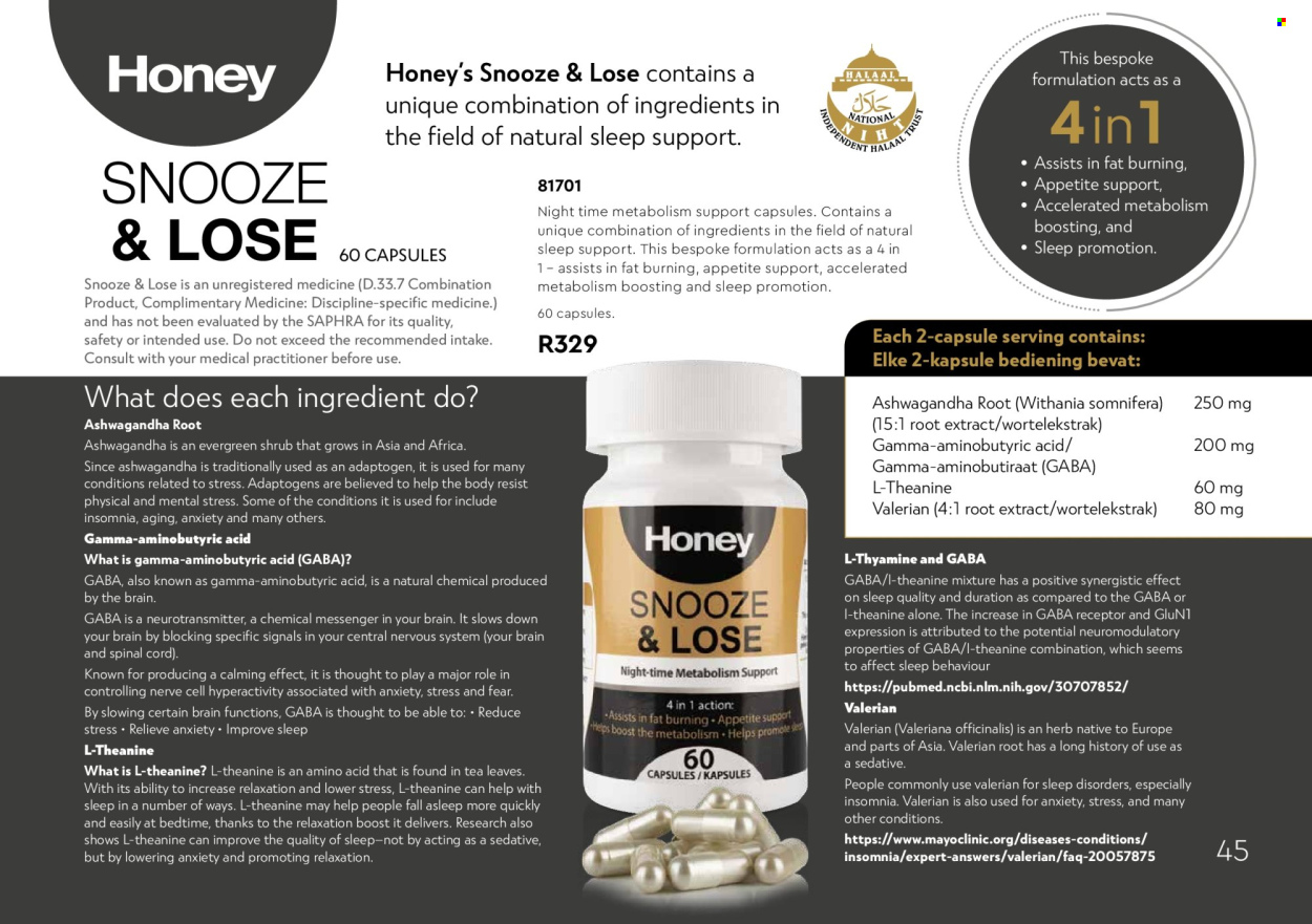 Honey specials. Page 45