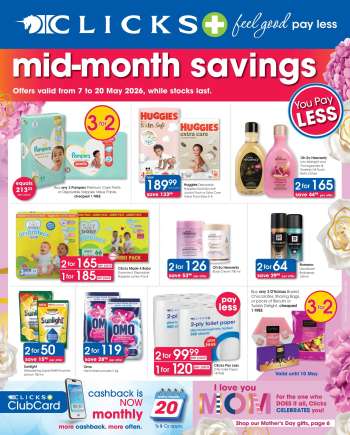 Clicks catalogue  - 07/05/2026 - 20/05/2026.