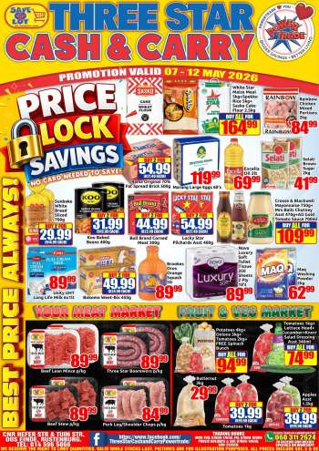 Three Star Cash and Carry catalogue  - 07/05/2026 - 12/05/2026.