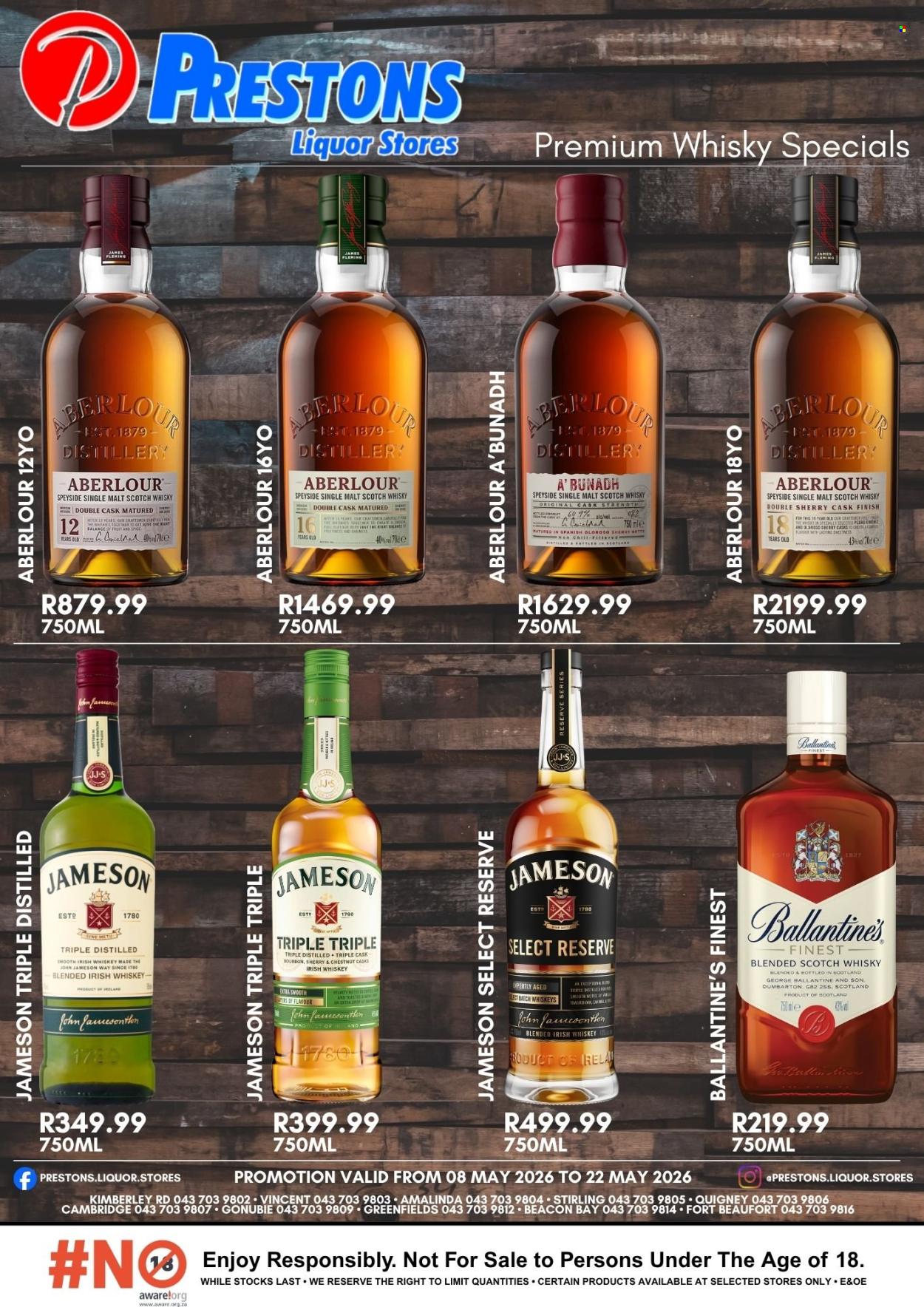 Prestons Liquor Stores specials - 08/05/2026 - 22/05/2026. Page 1