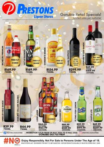 Prestons Liquor Stores catalogue  - 08/05/2026 - 10/05/2026.