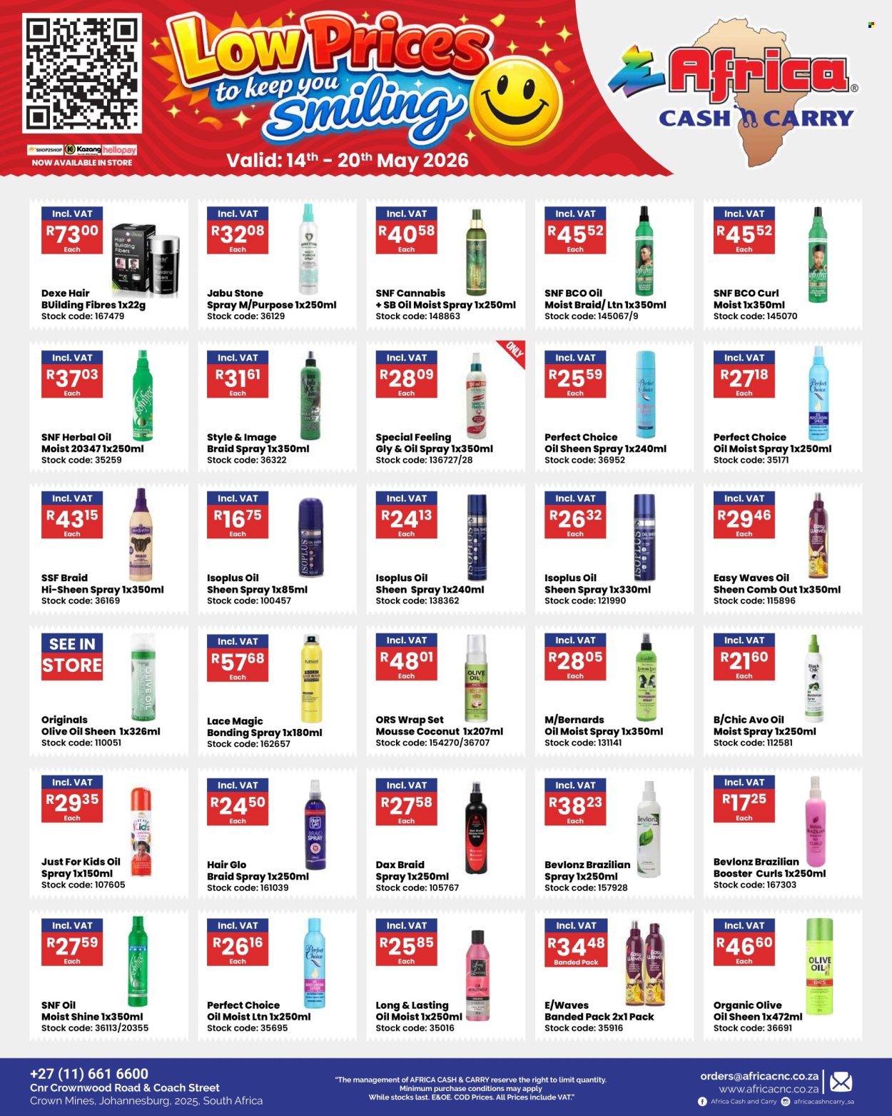 Africa Cash & Carry specials - 14/05/2026 - 20/05/2026. Page 1