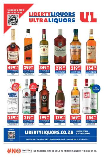 Liberty Liquors catalogue  - 16/05/2026 - 31/05/2026.