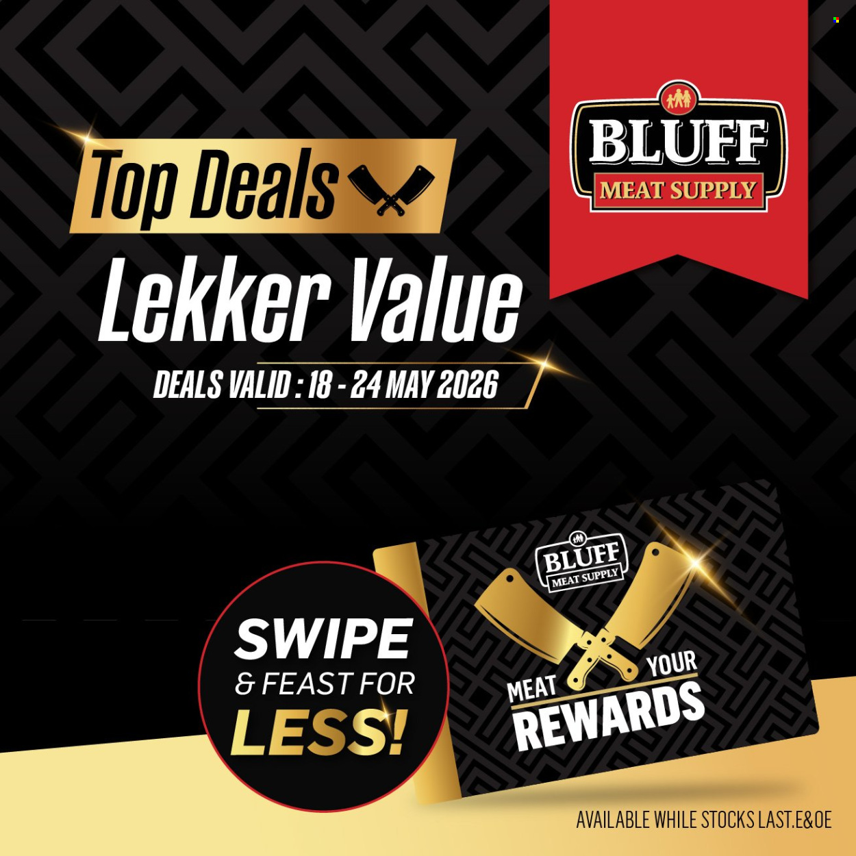 Bluff Meat Supply specials - 18/05/2026 - 24/05/2026. Page 1