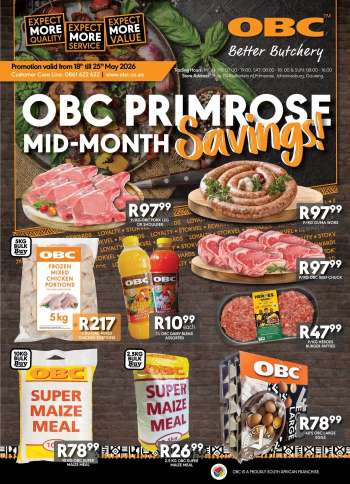 OBC catalogue  - 18/05/2026 - 25/05/2026.