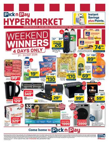 Pick n Pay Hypermarket catalogue  - 21/05/2026 - 24/05/2026.